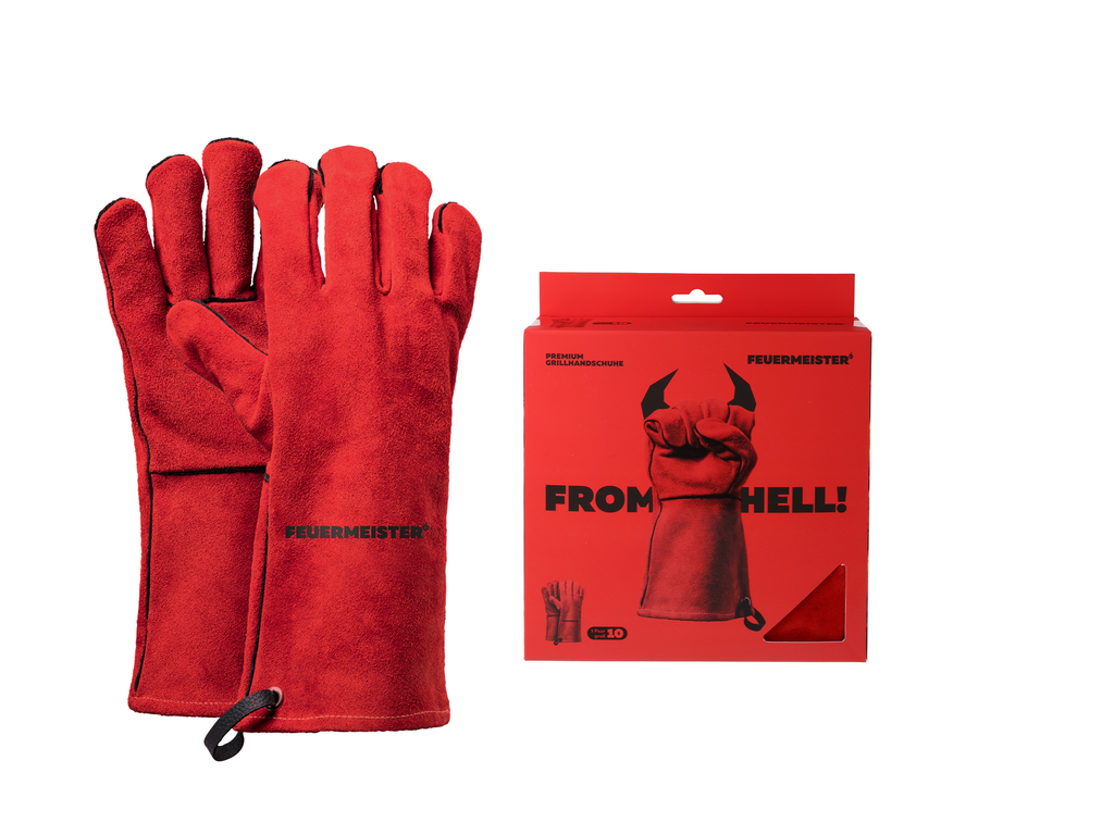 Feuermeister Gloves Leather Red T8