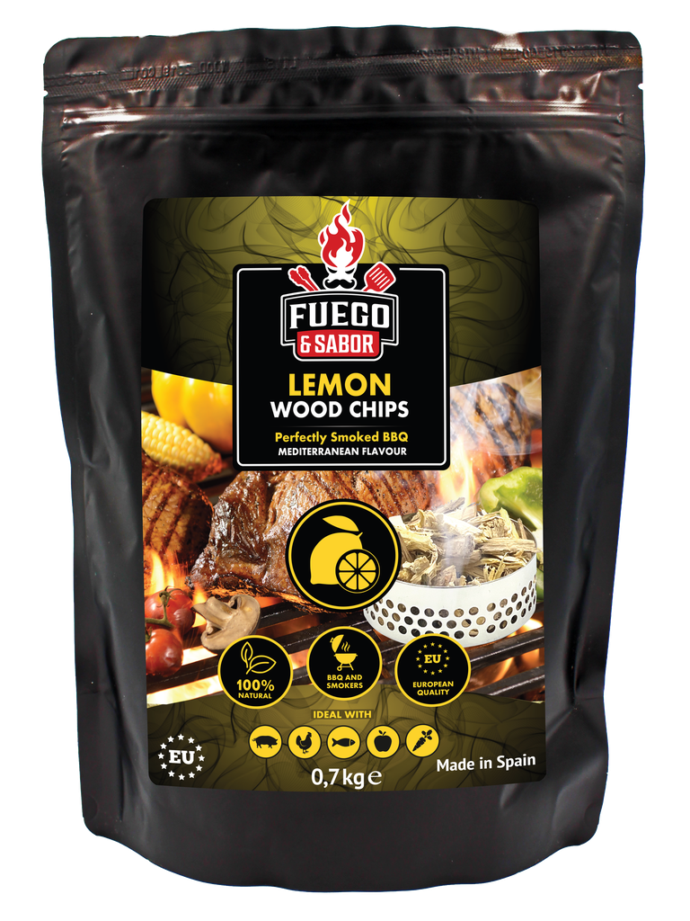 Fuego Lemon Wood Smoking Chips Nº3, 700Gr