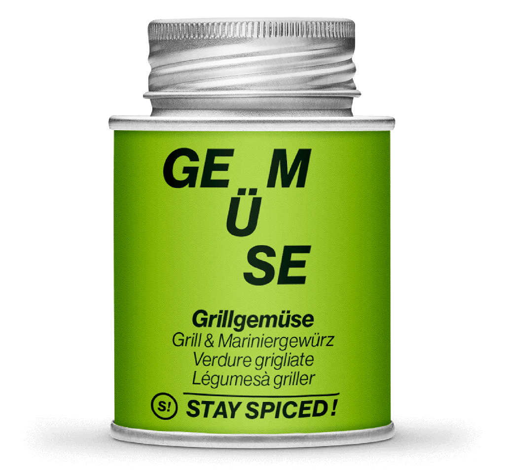 Grillgemüse - Grill & Mariniergewürz 170ml Schraubdose