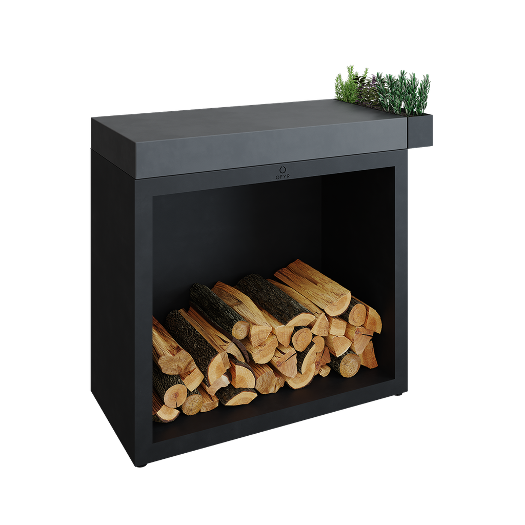 OFYR Butcher Block Storage 90 Black Céramique Gris Anthracite