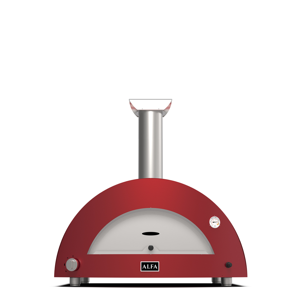 Alfa Forni Forno 3 Pizze Rouge Bois