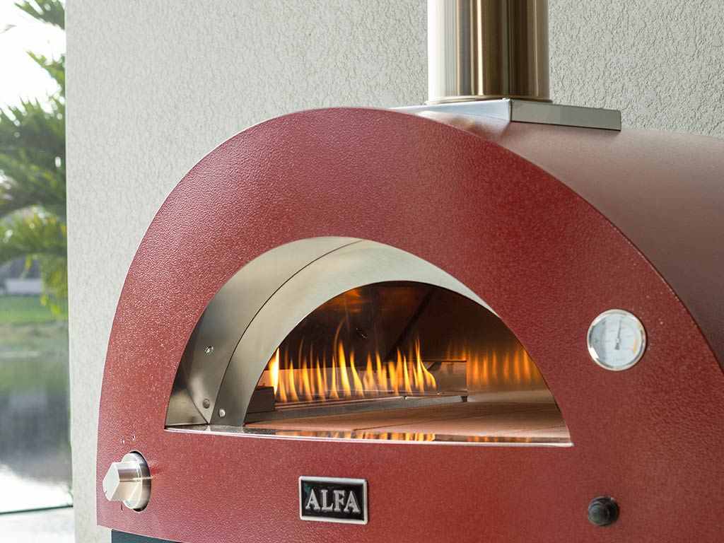 Alfa Forni Forno 3 Pizze Rouge Gaz hybride