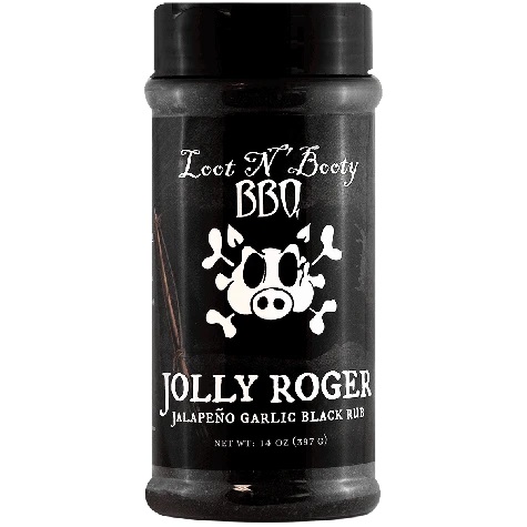 Loot N' Booty Jolly Roger Jalapeno Garlic Black Rub 397 g