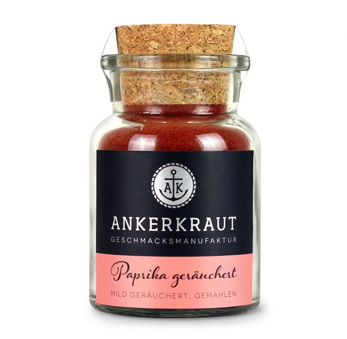 Paprika geräuchert, 80gr im Korkenglas