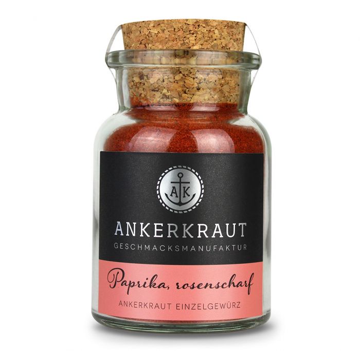 Paprika Rosenscharf, 70g im Korkenglas