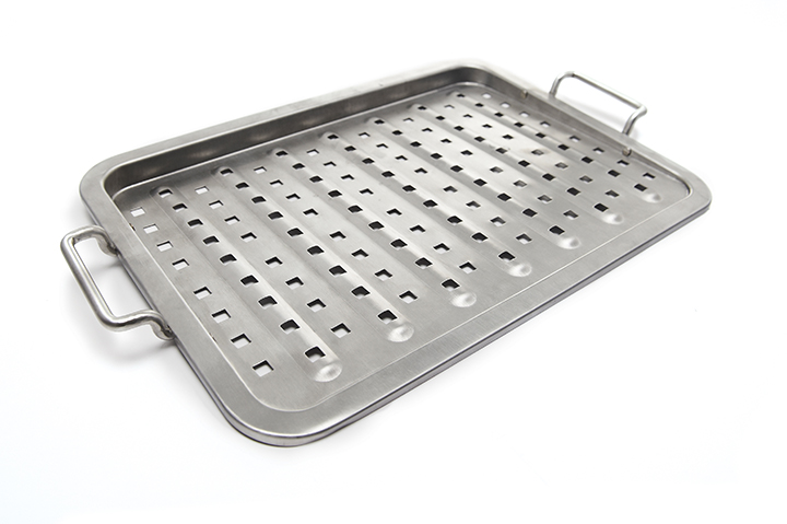 BROIL KING PL.DE CUISSON EN INOX TROUEE (48 X 29 CM)