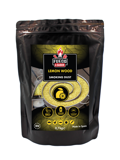 [Fuego-F&S_L1-01-0.7K] Fuego Lemon Wood Smoking Dust Nº1, 700Gr