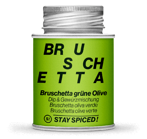 [StaySpiced-63020xM] Bruschetta grüne Olive, 170ml Schraubdose