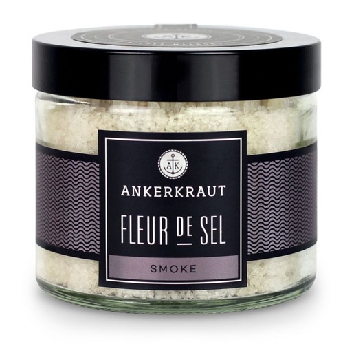 [Ankerkraut-4260347893185] Fleur de Sel - Smoke, 160g im Tiegel