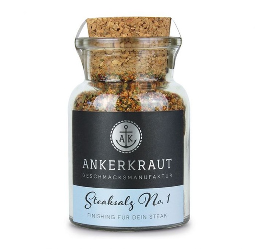 [Ankerkraut-4062988840104] Steaksalz No. 1, 80g im Korkenglas