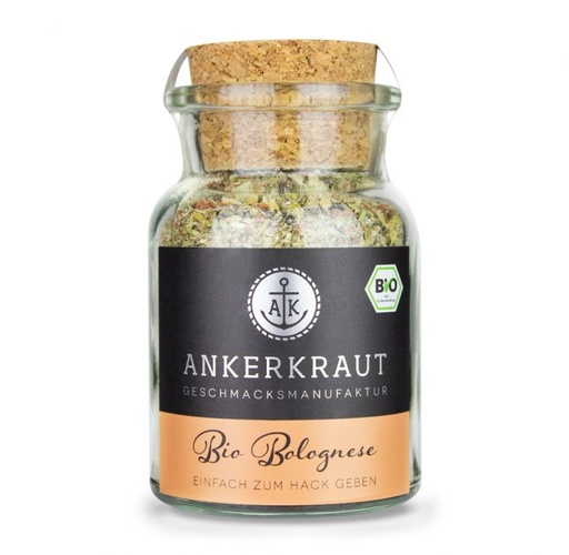 [Ankerkraut-4062988840722] BIO Bolognese Gewürz, 90g im Korkenglas